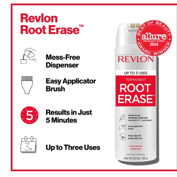 Permanent Hair Color by Revlon Root Erase 4B Burgundy 3.2 fl oz  Up to 3 Uses !! - Picture 2 of 8